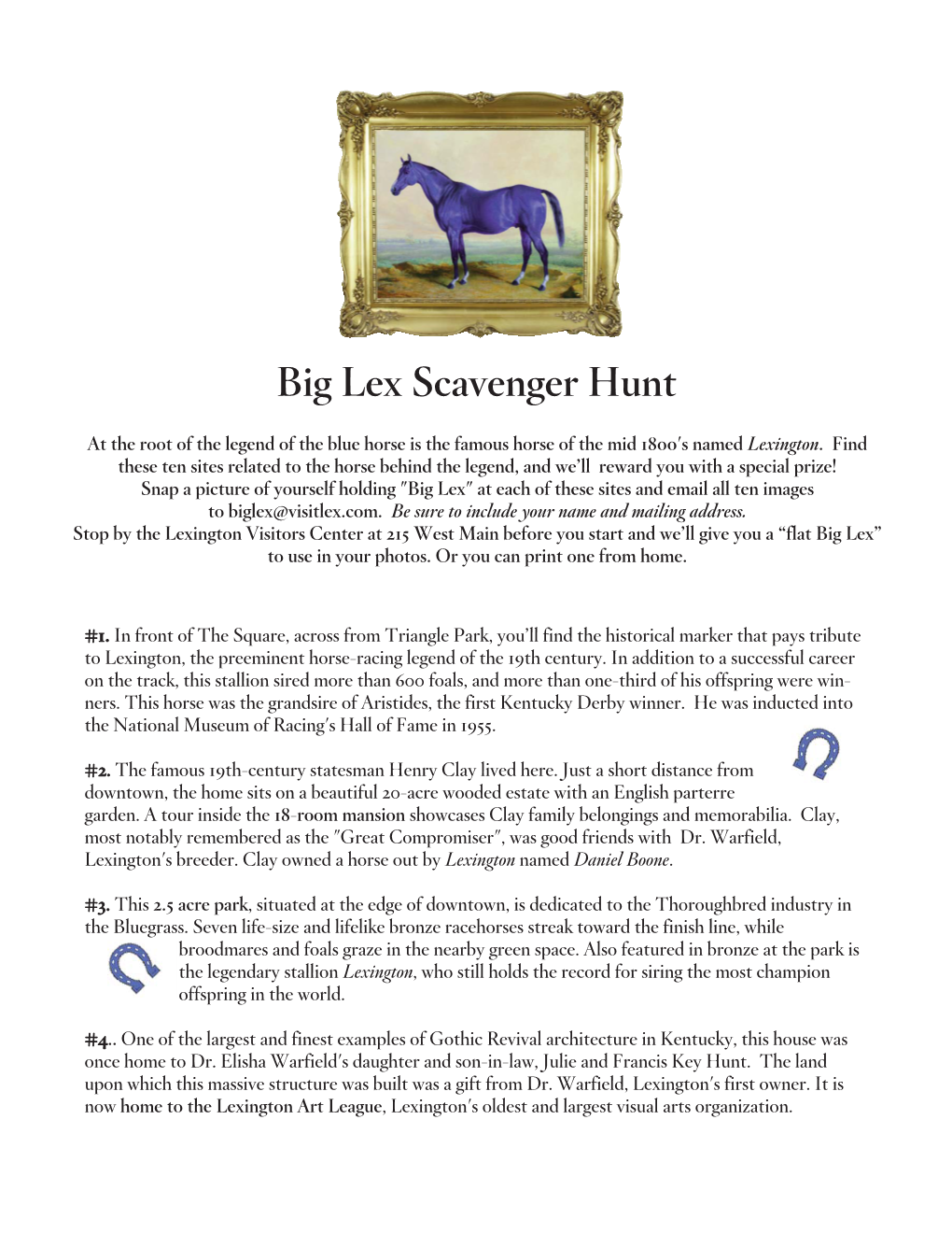 Big Lex Scavenger Hunt