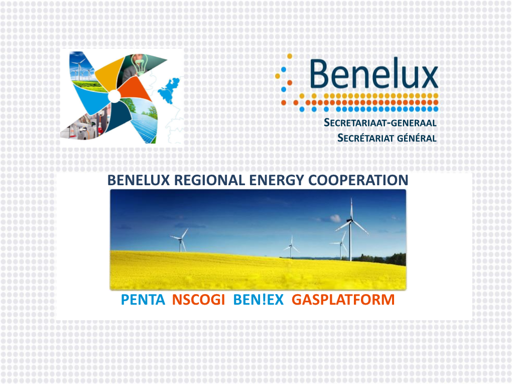 Presentation on the Benelux Regional Energy