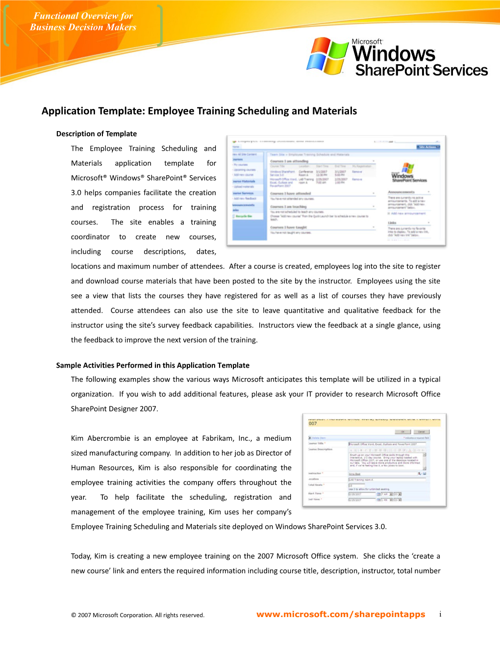 Functional Overview for Business Decision Makers