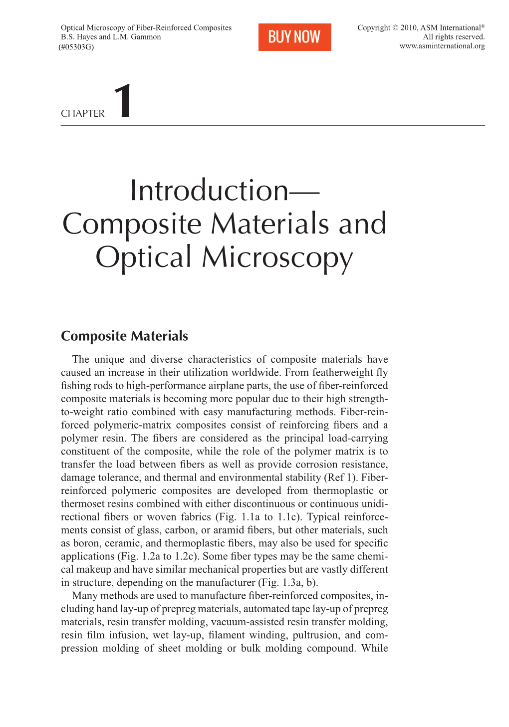 Composite Materials and Optical Microscopy