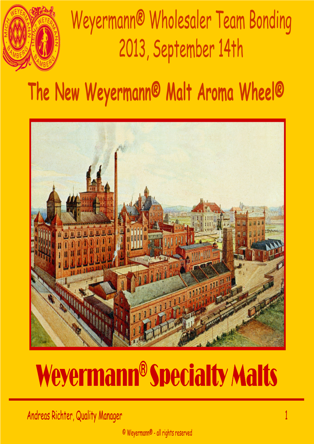 Weyermann® Malt Aroma Wheel®