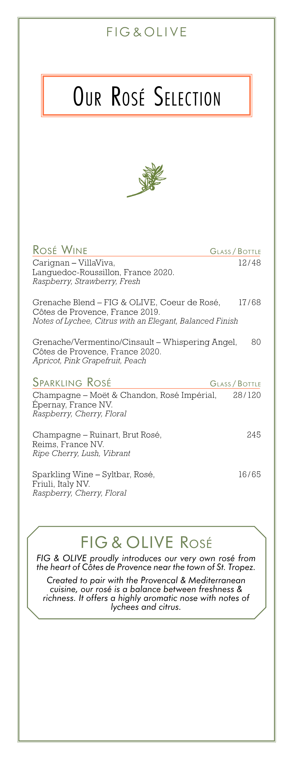 Chicago Wine List