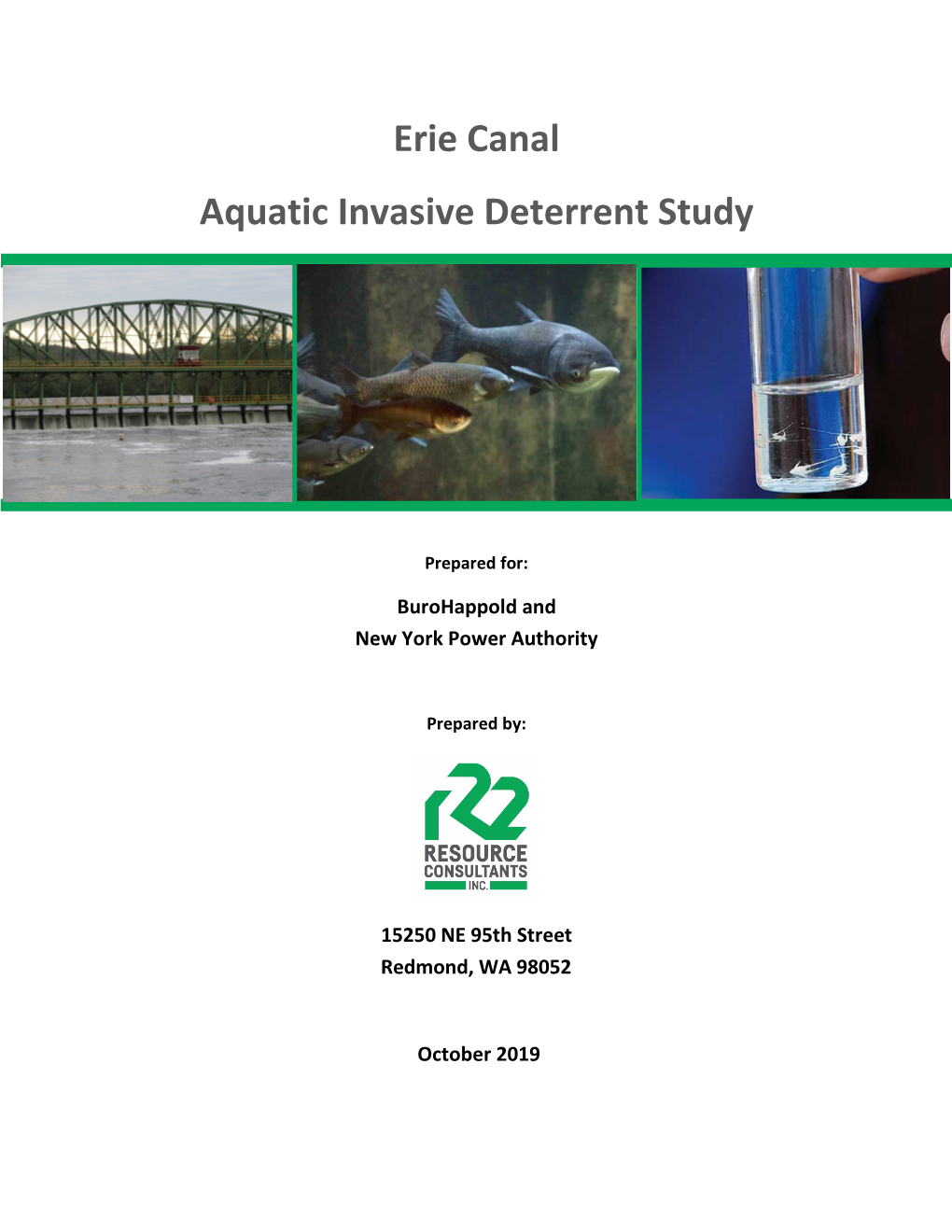 Erie Canal Aquatic Invasive Deterrent Study