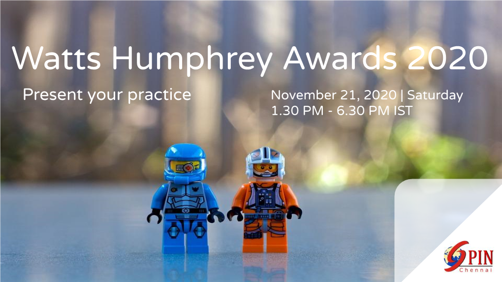 Watts Humphrey Awards 2020