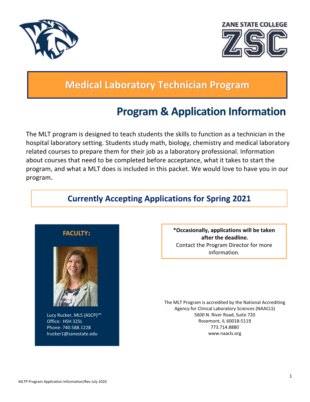 Program & Application Information