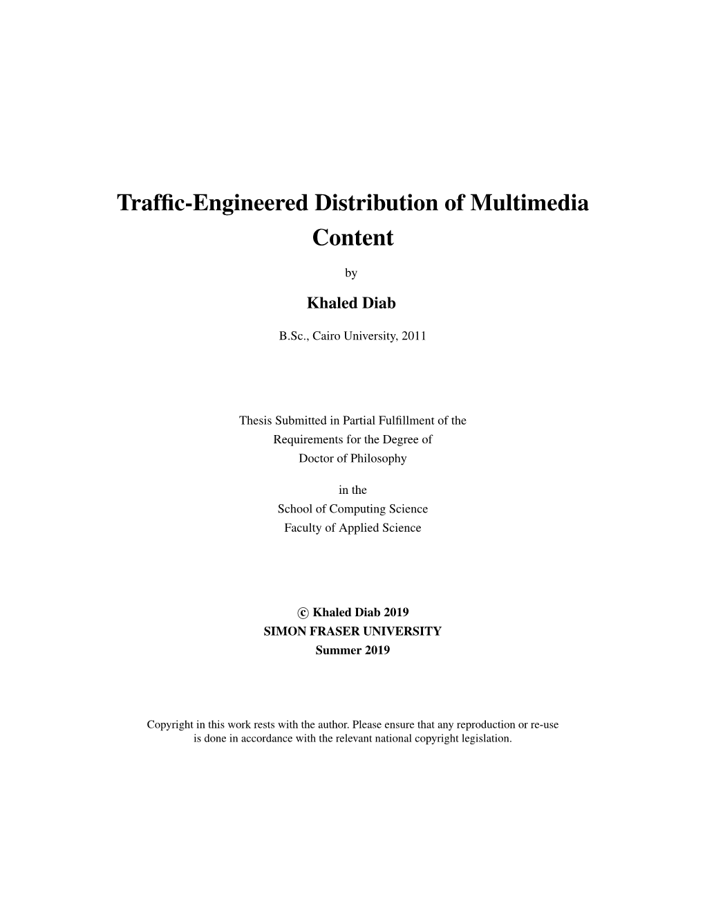 Traffic-Engineered Distribution of Multimedia Content