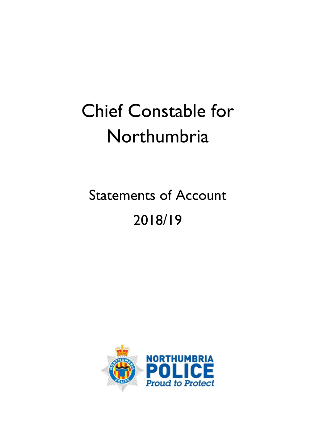Chief Constable for Northumbria