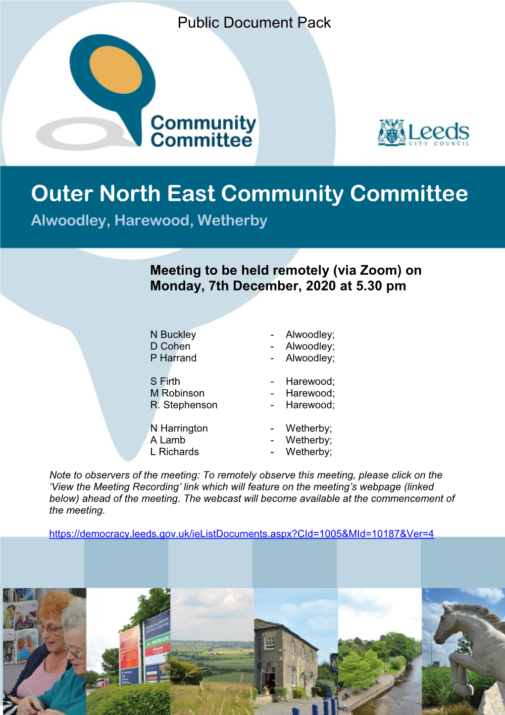 Outer North East Community Committee Alwoodley, Harewood, Wetherby