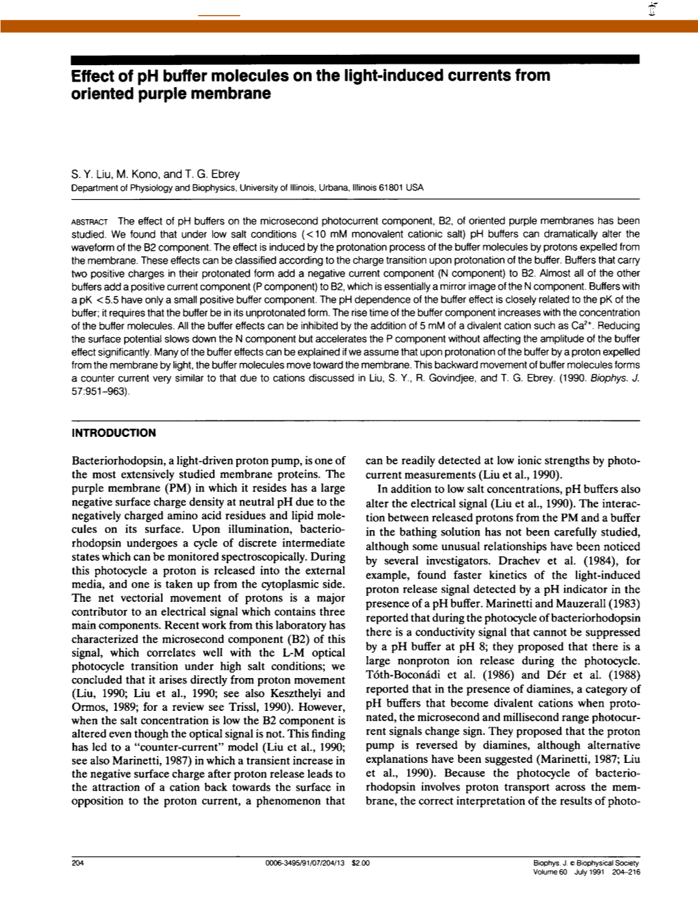 Effect of Ph Buffer Molecules on the Light-Induced Currents from Oriented Purple Membrane