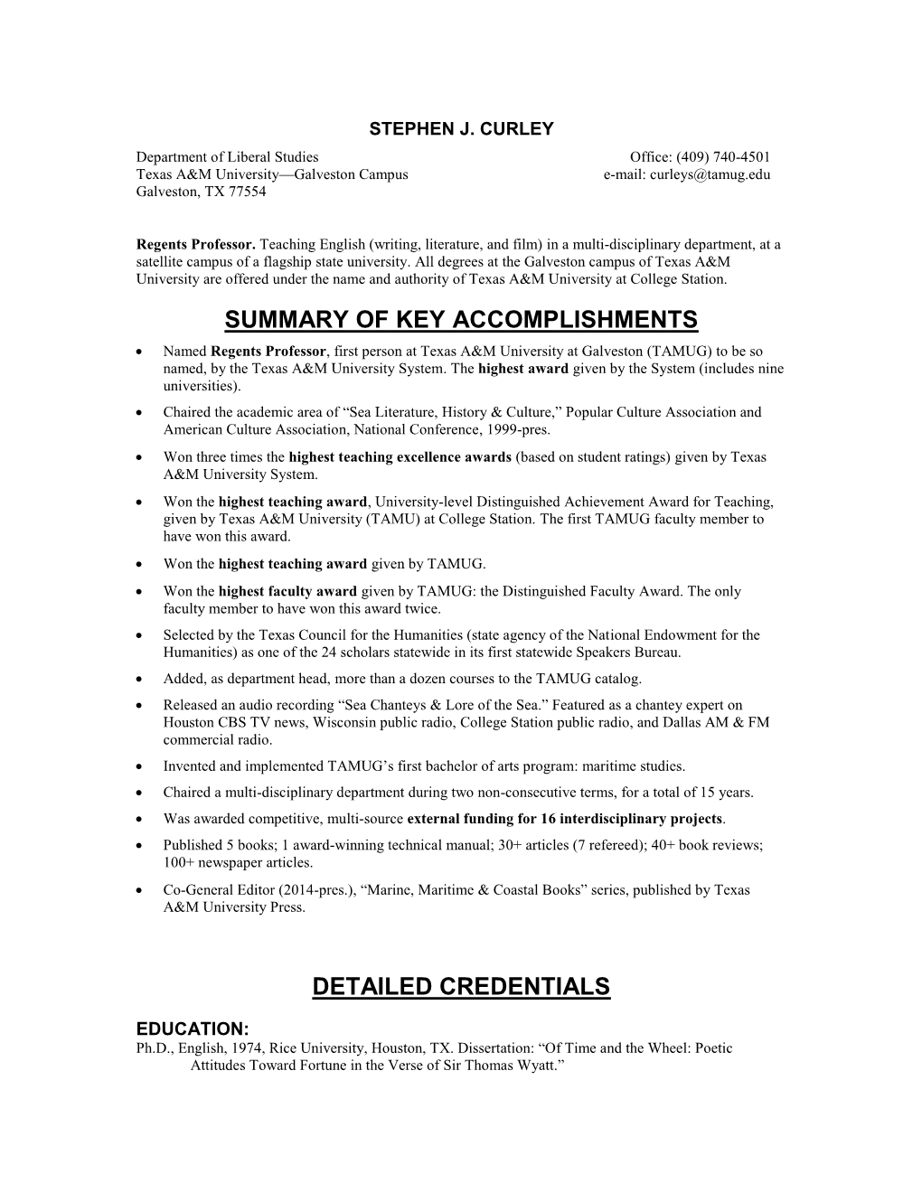 Stephencurleycv.Pdf