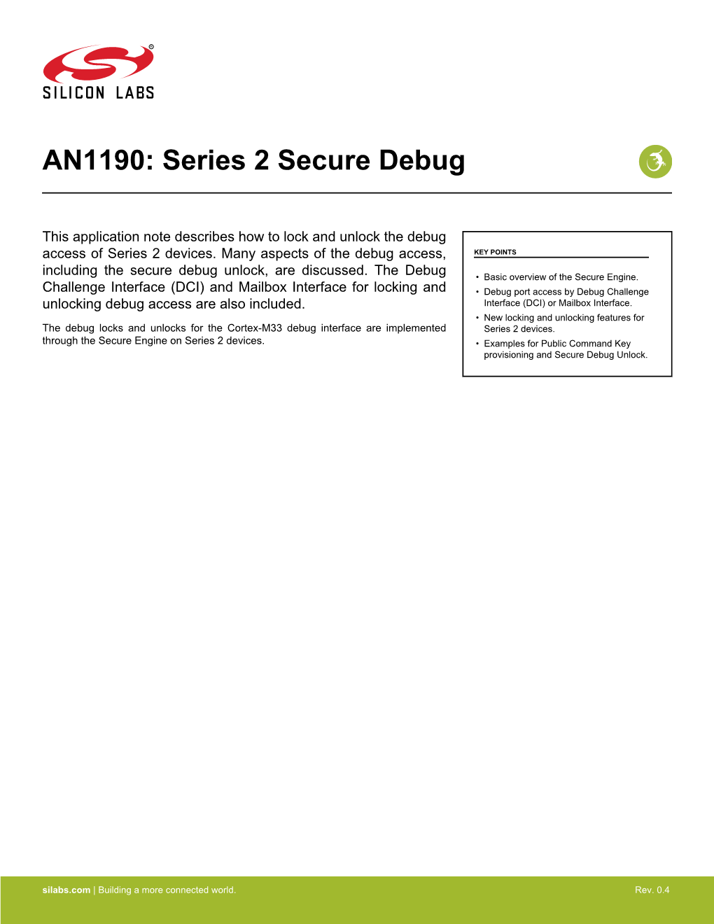 AN1190: Series 2 Secure Debug