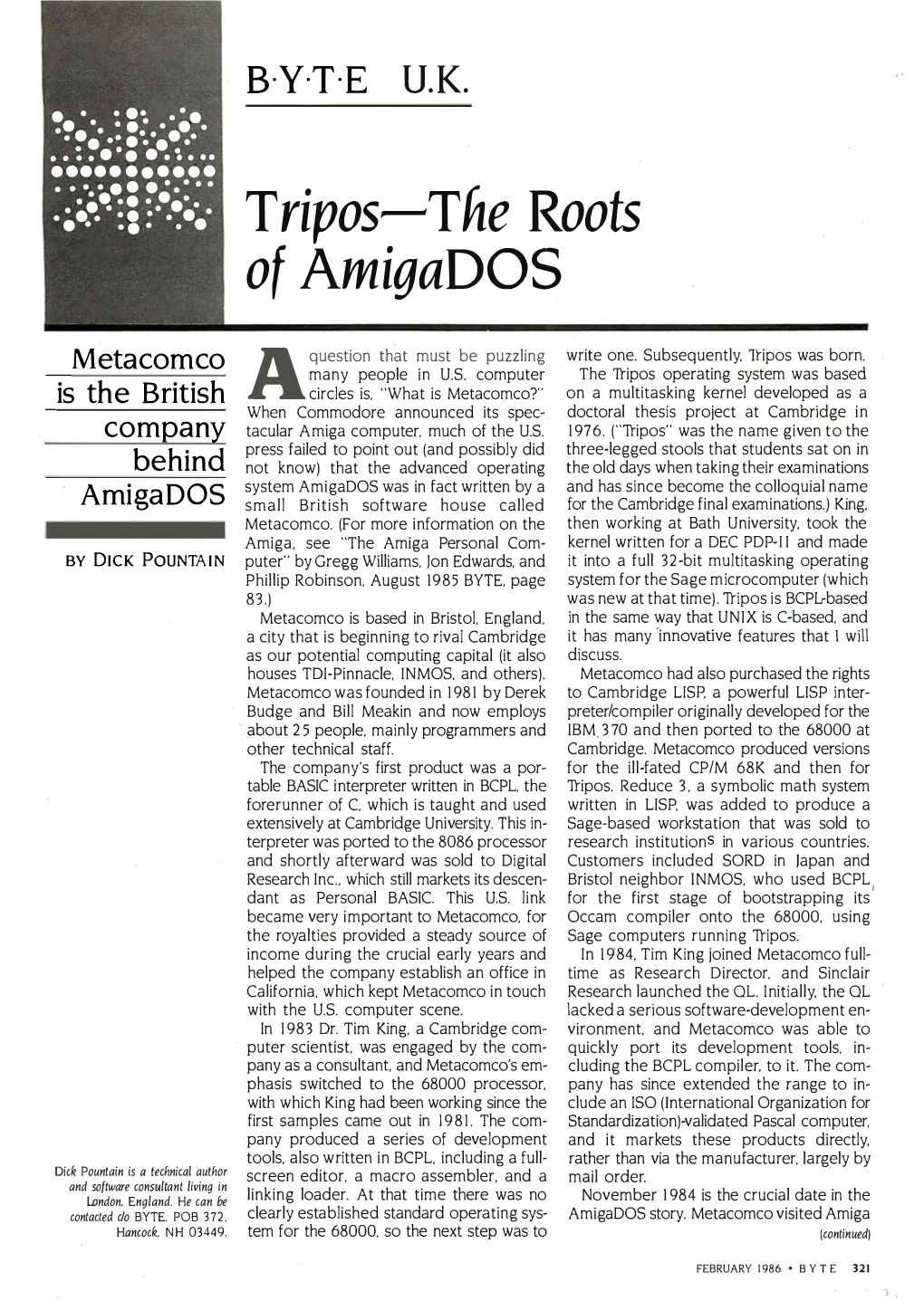 Tripos�Tfze Roots of Amigados