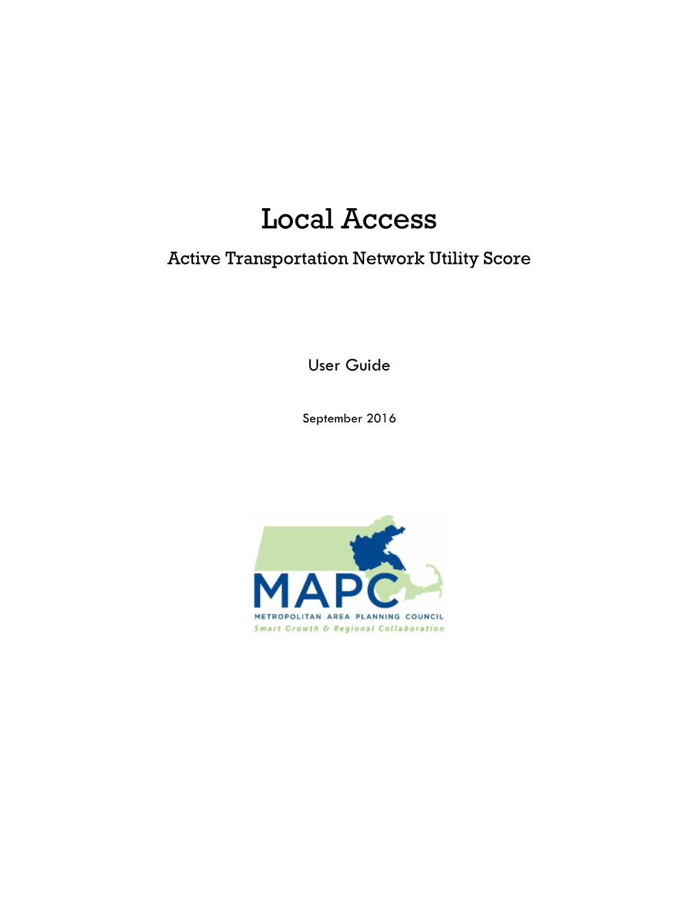 Local Access Active Transportation Network Utility Score