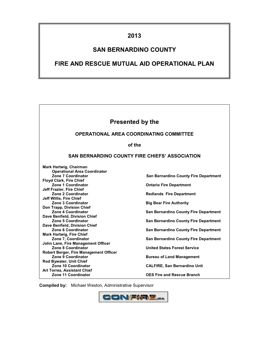 2013 San Bernardino County Fire and Rescue Mutual Aid