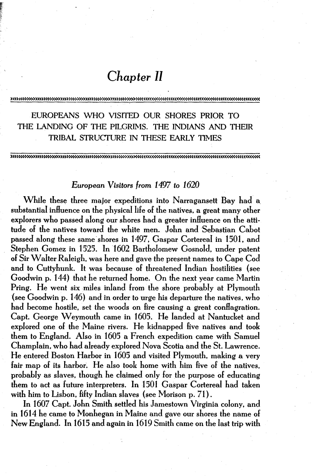 Chapter II. Europeans Who Visited Our Shores Prior to the Landing Of