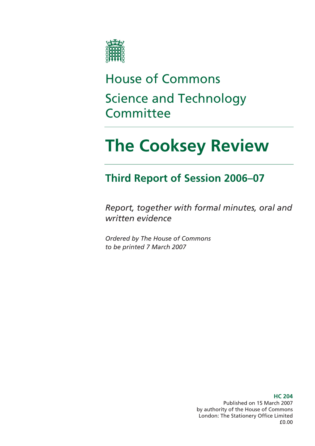 The Cooksey Review