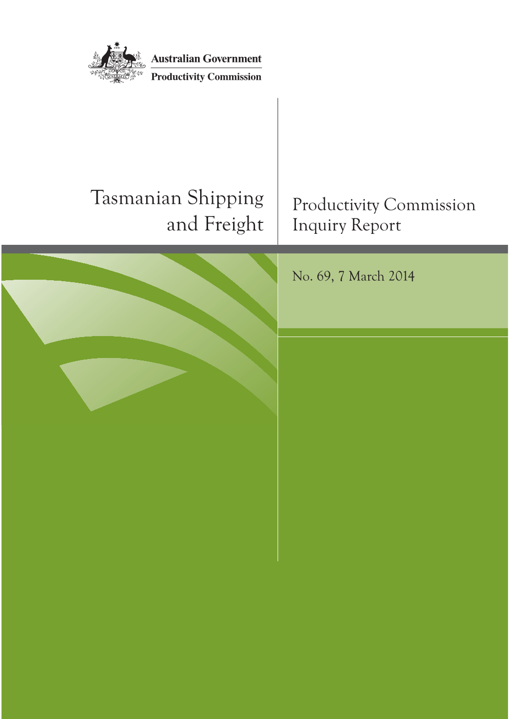 Tasmanian Shipping and Freight, Report No