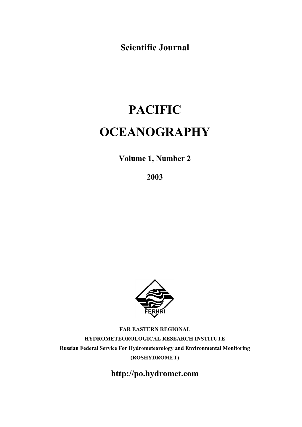 Pacific Oceanography