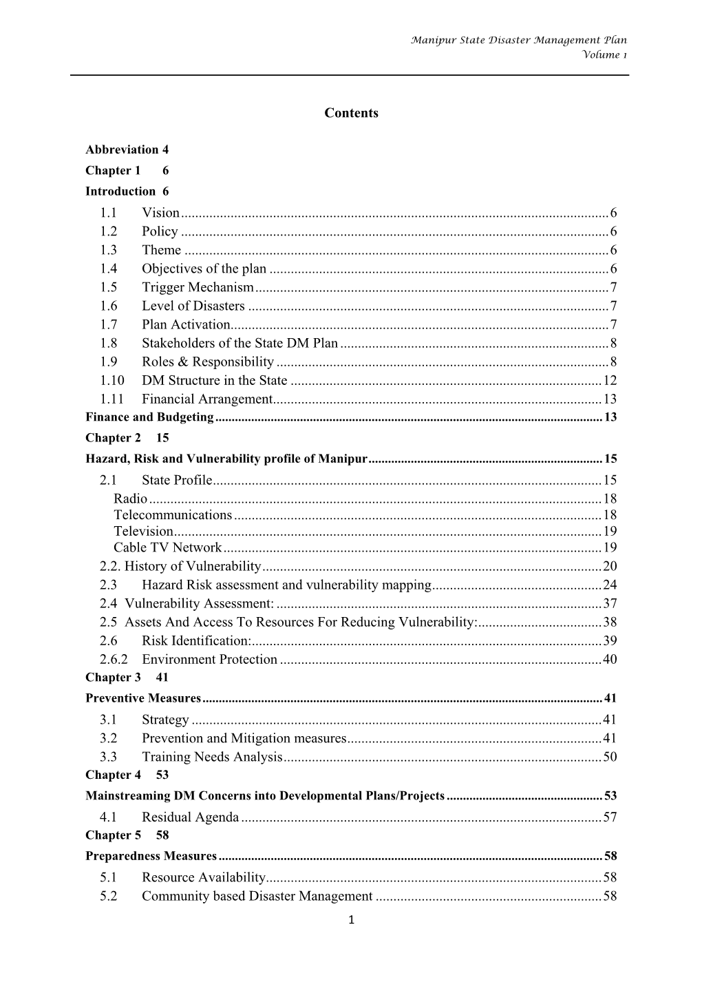 Work Programme Under State Annual Plan for Relief & DM Departement, Govt. of Manipur for the Year 2013-14