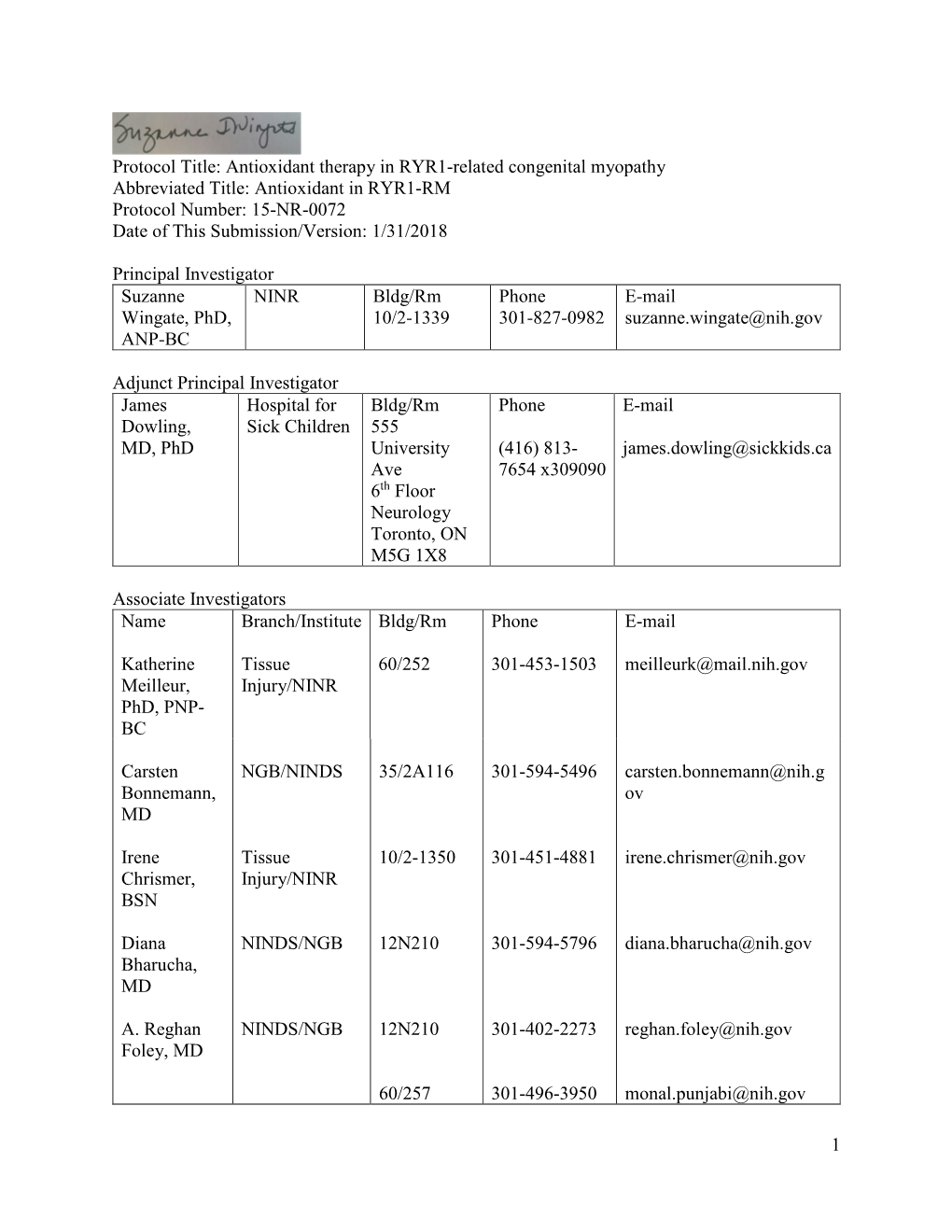 Antioxidant Therapy in RYR1-Related Congenital Myopathy Abbreviated