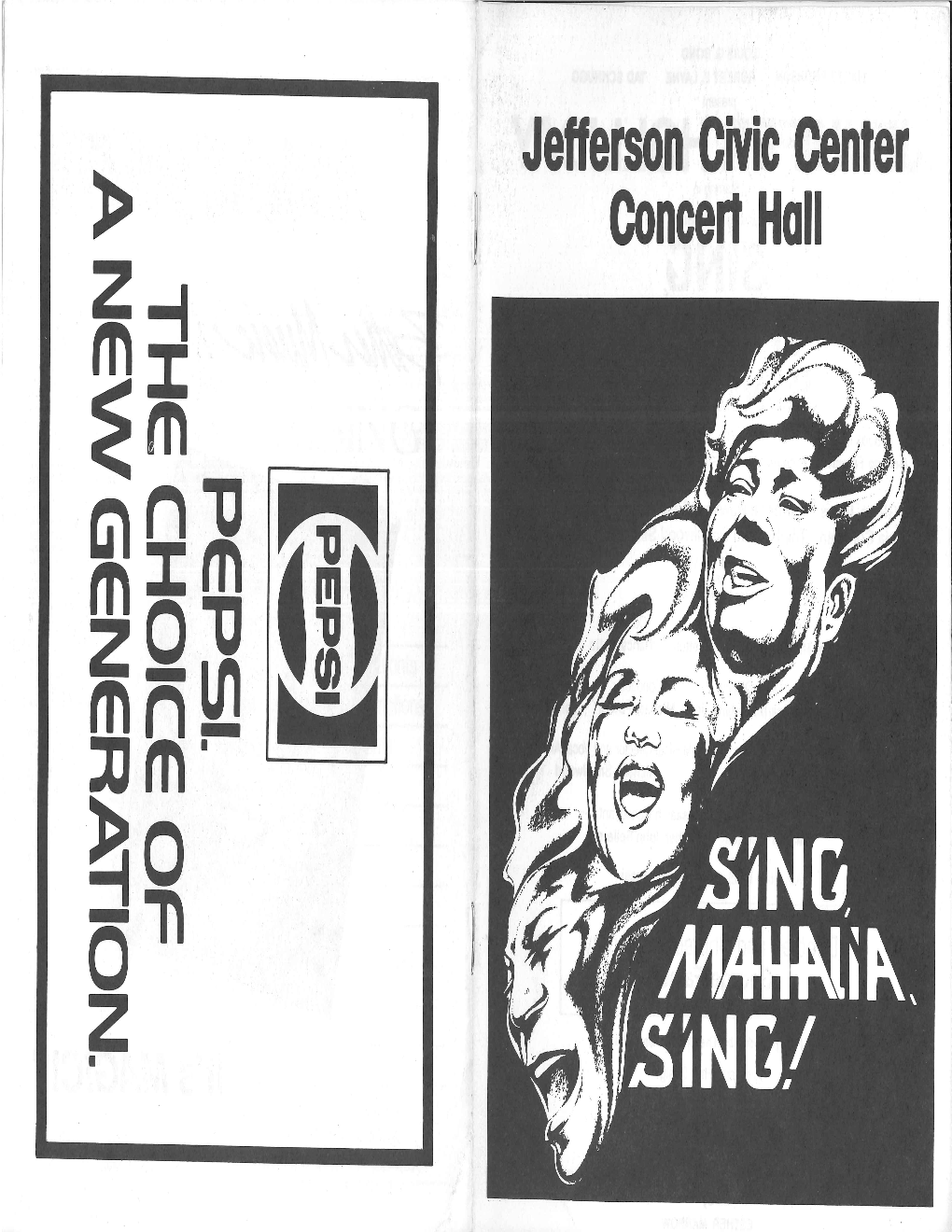 Singmahaliasing-Playbill-1985.Pdf (6.061Mb)