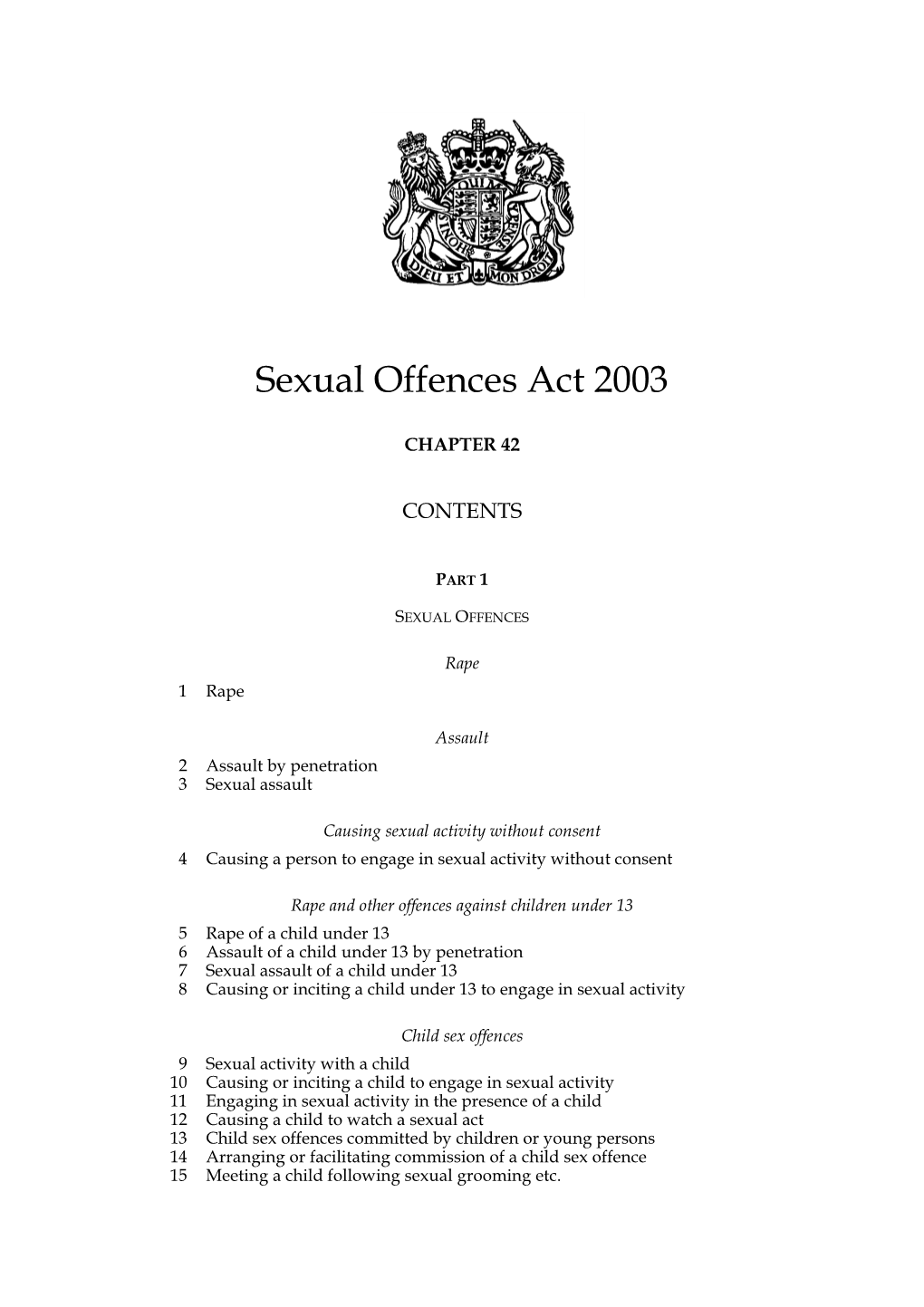 Sexual Offences Act 2003