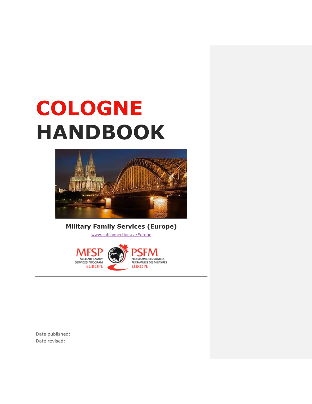 Cologne Guide