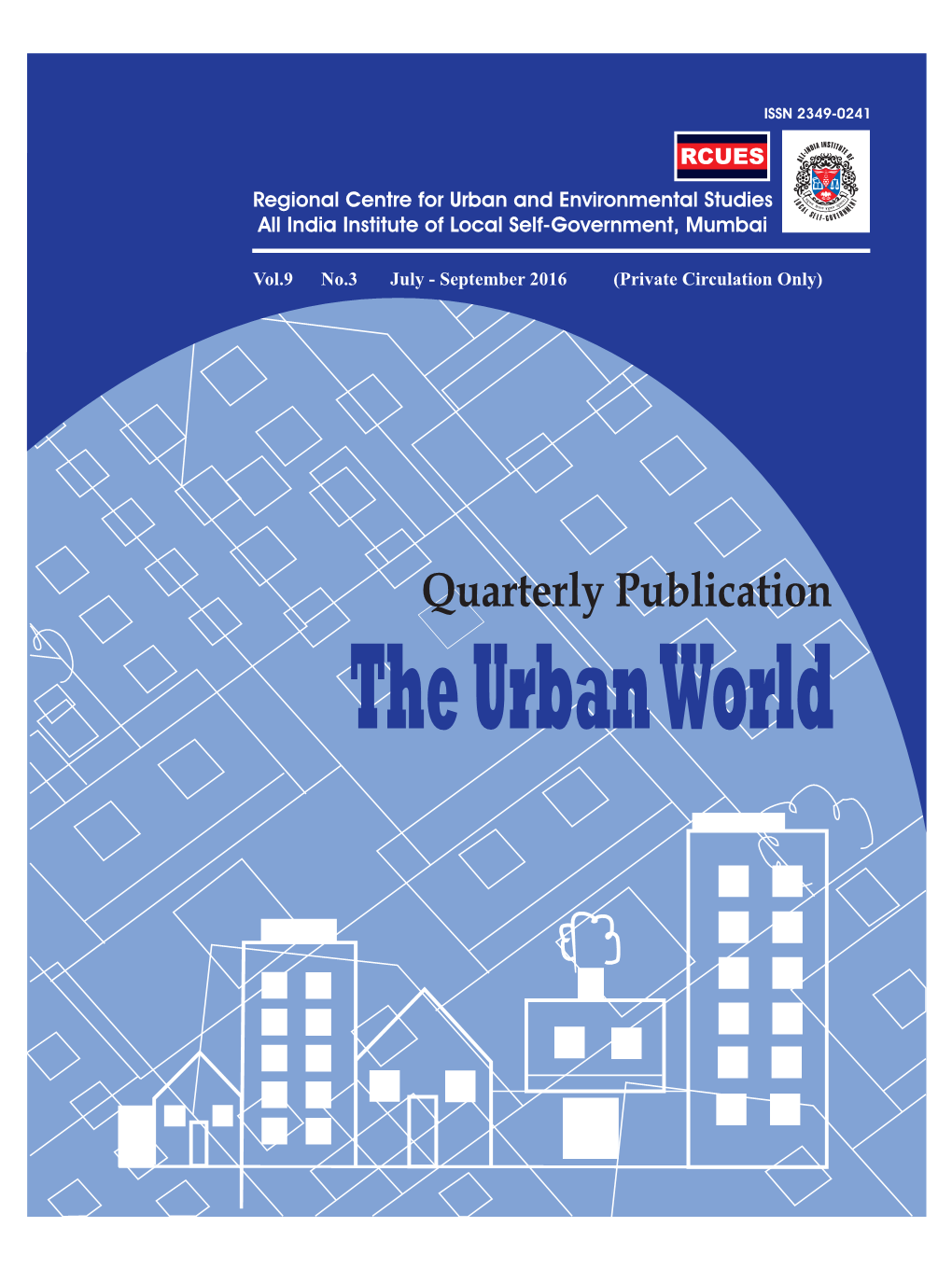 The Urban World Cover July-Sept 2016.Cdr