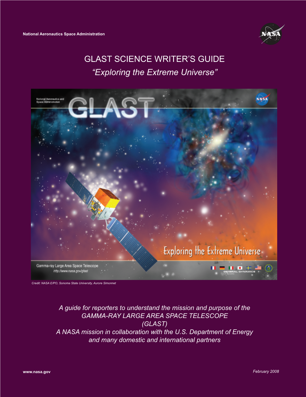 Glast Science Writer's Guide