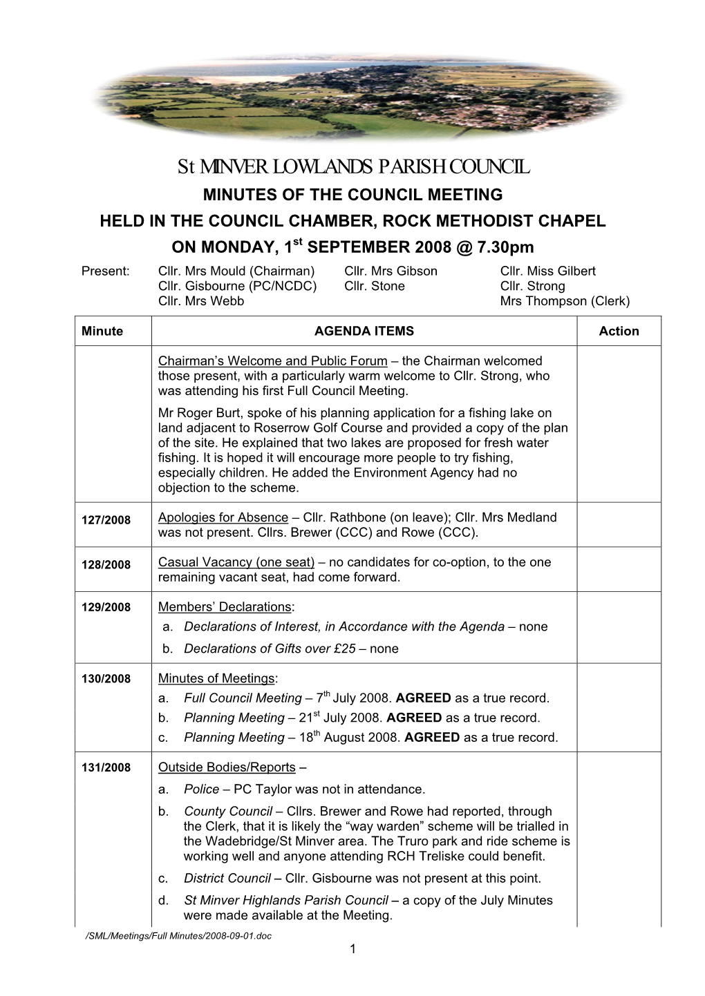 St Minver Lowlands Parish Council