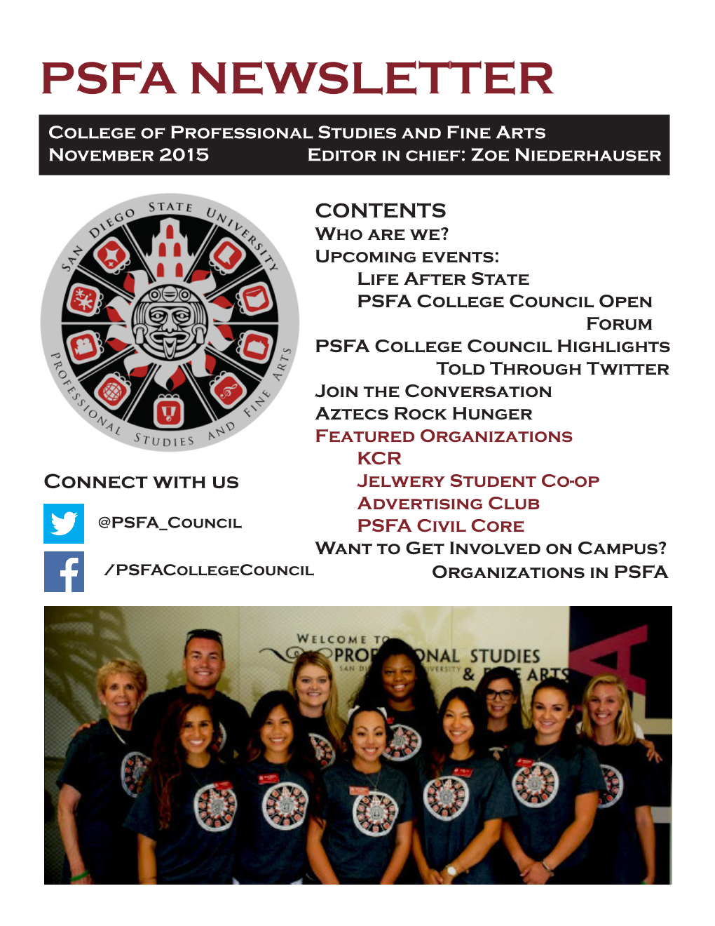 Psfa Newsletter