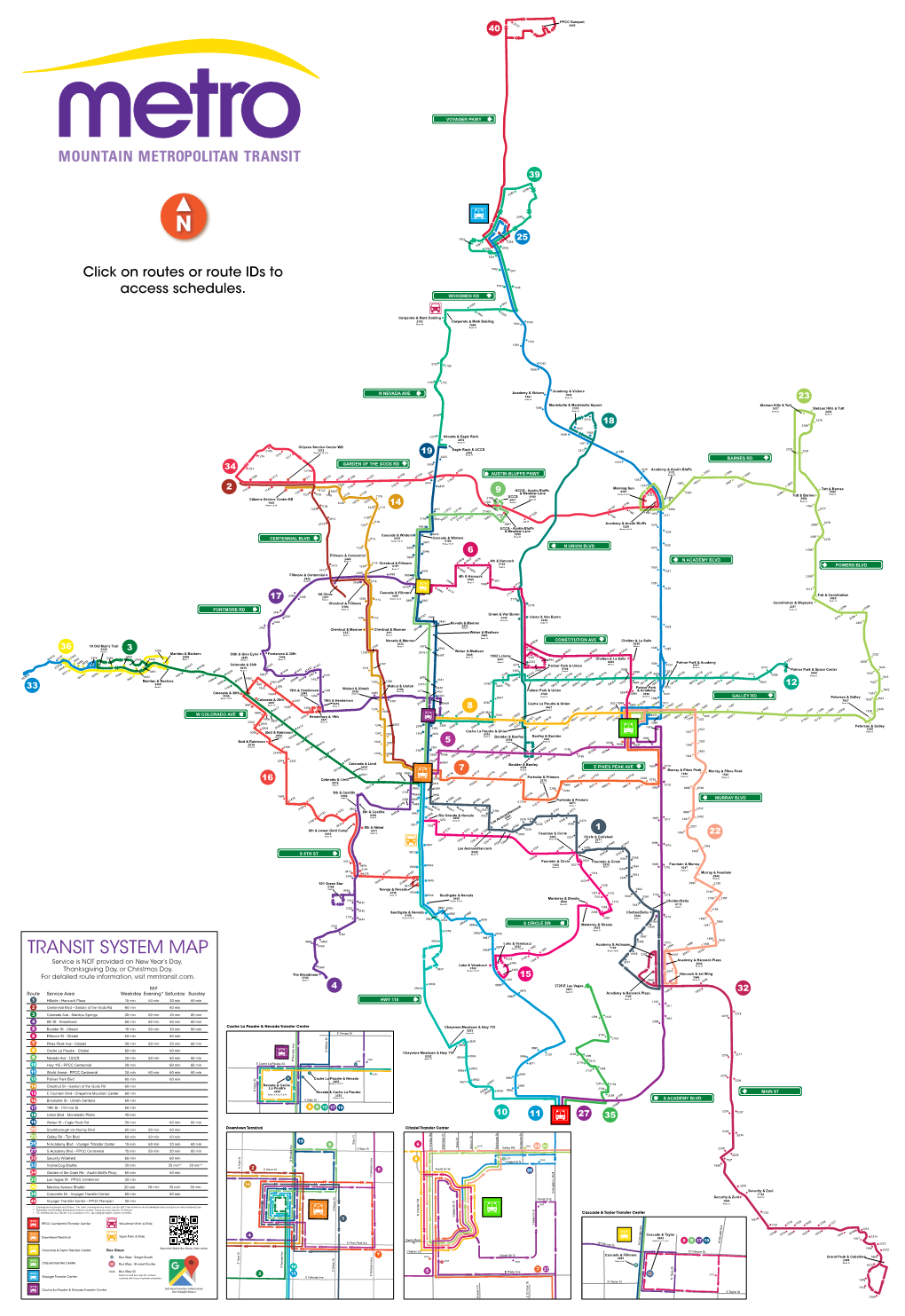 System Map W Stops