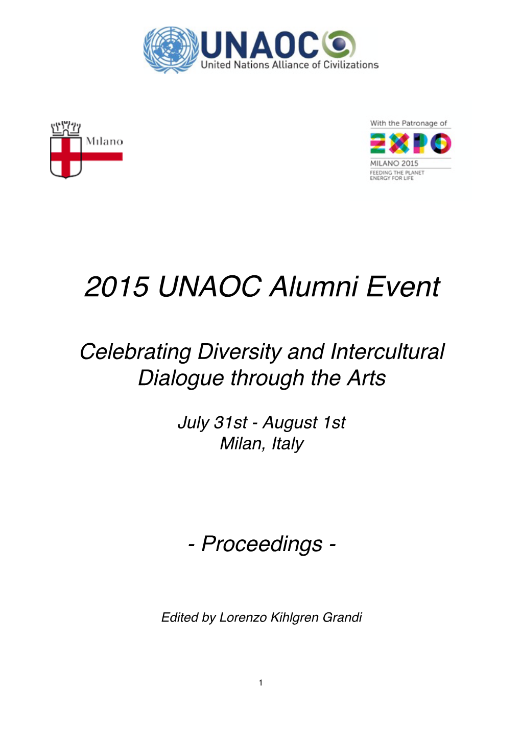 2015 UNAOC Alumni Event