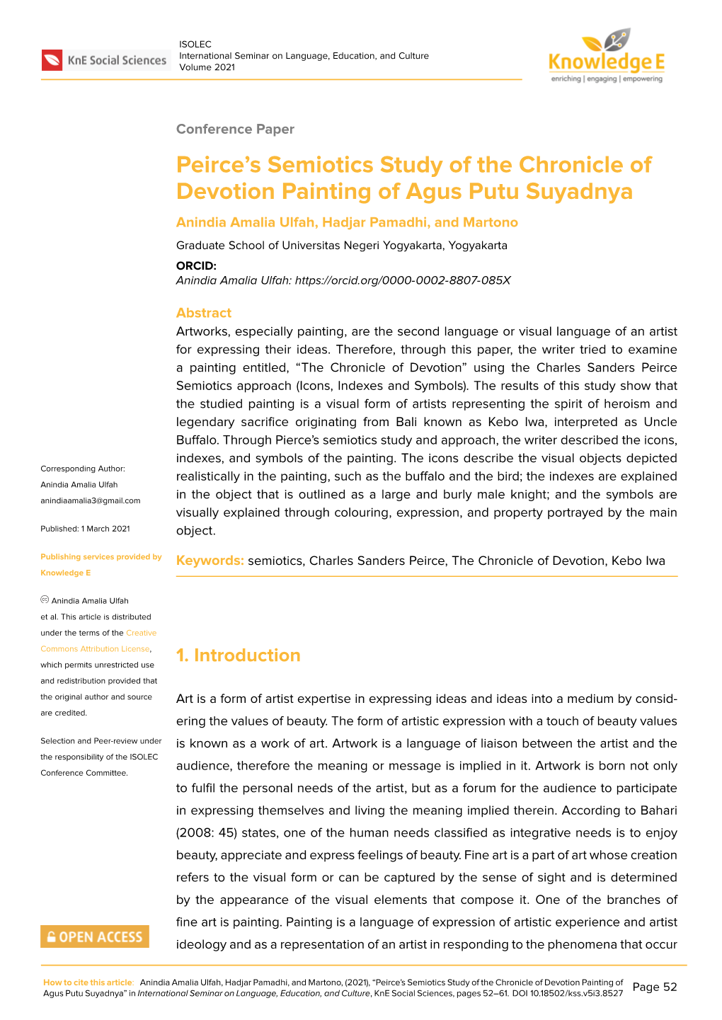 Peirce's Semiotics Study of the Chronicle of Devotion Painting Of