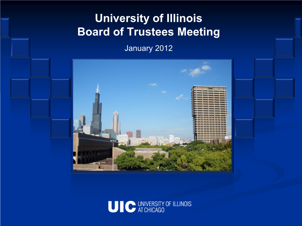 University of Illinois Board of Trustees July 24, 2008