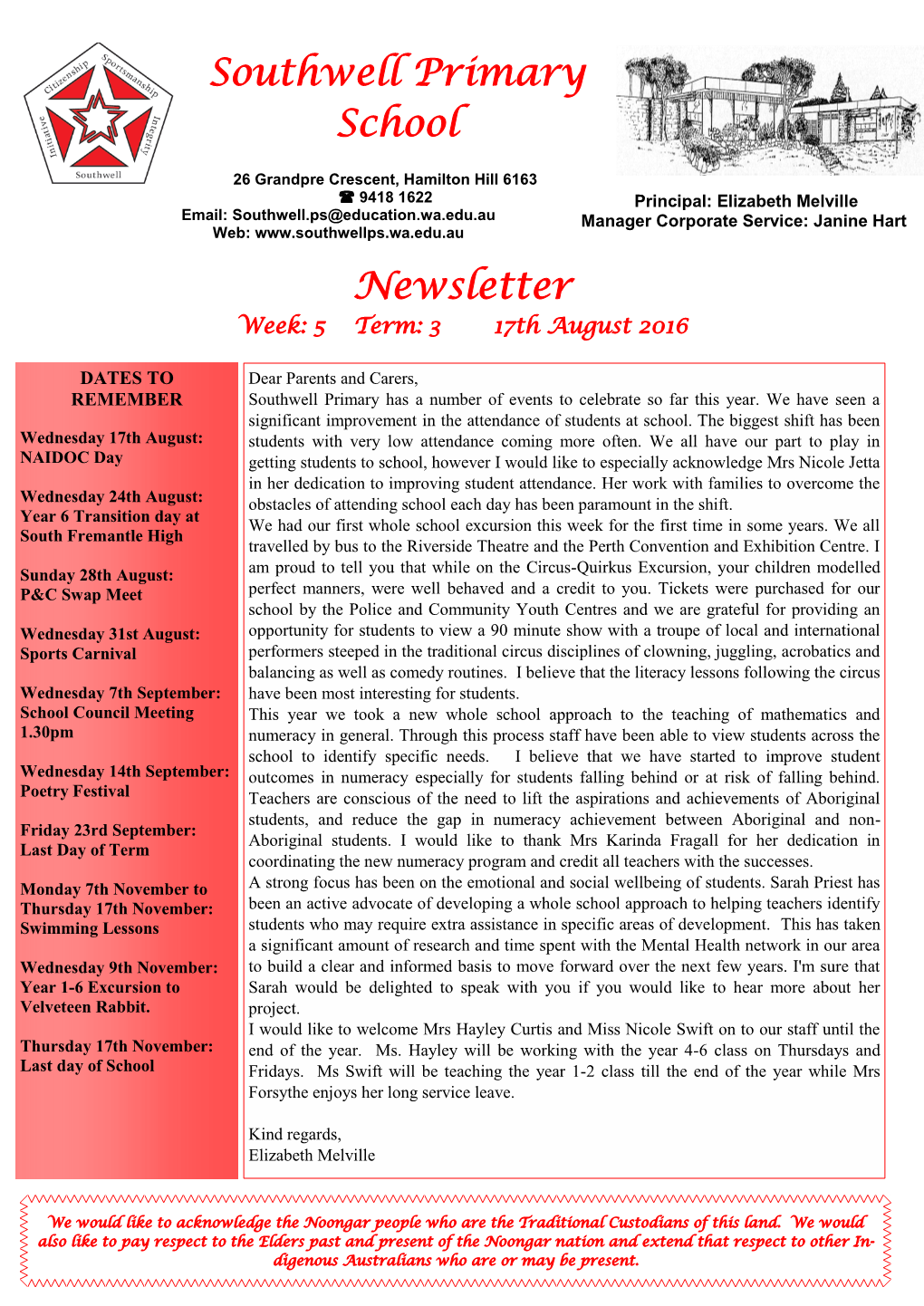 Southwell Primary School Newsletter