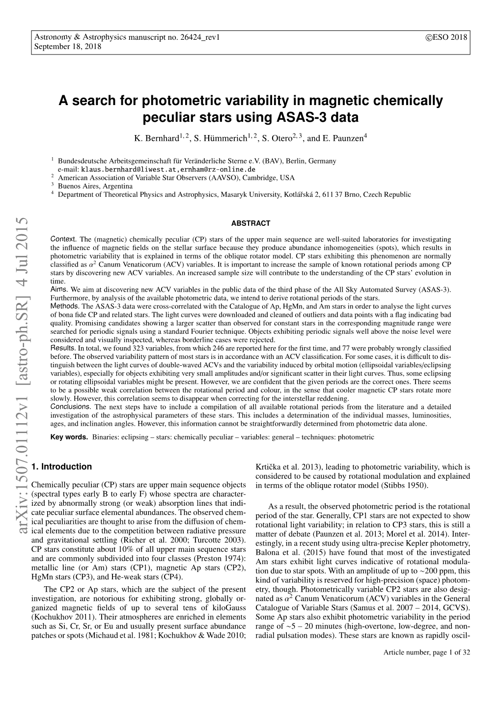 A Search for Photometric Variability in Magnetic Chemically Peculiar Stars Using ASAS-3 Data K