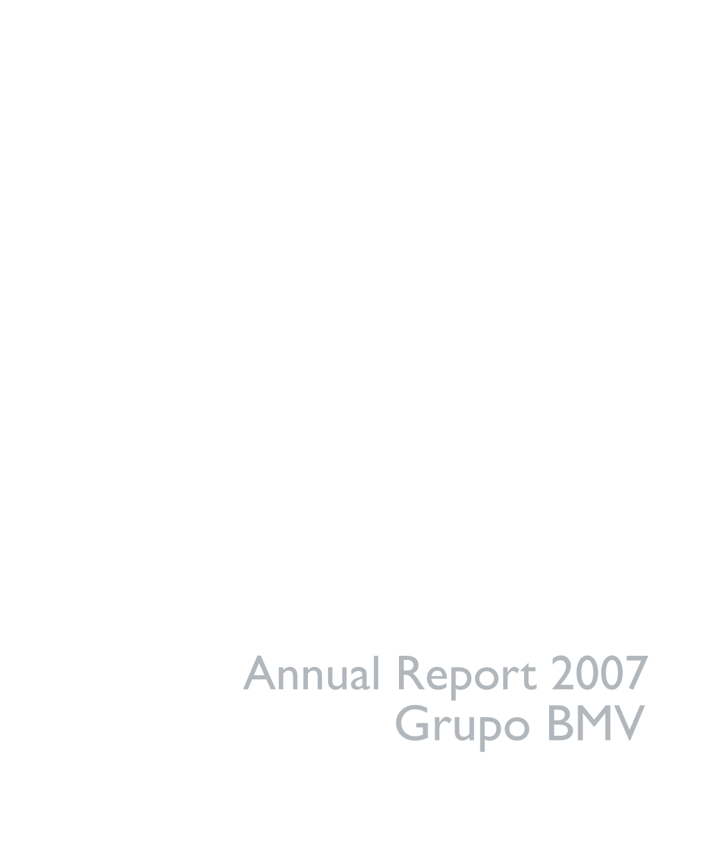 Annual Report 2007