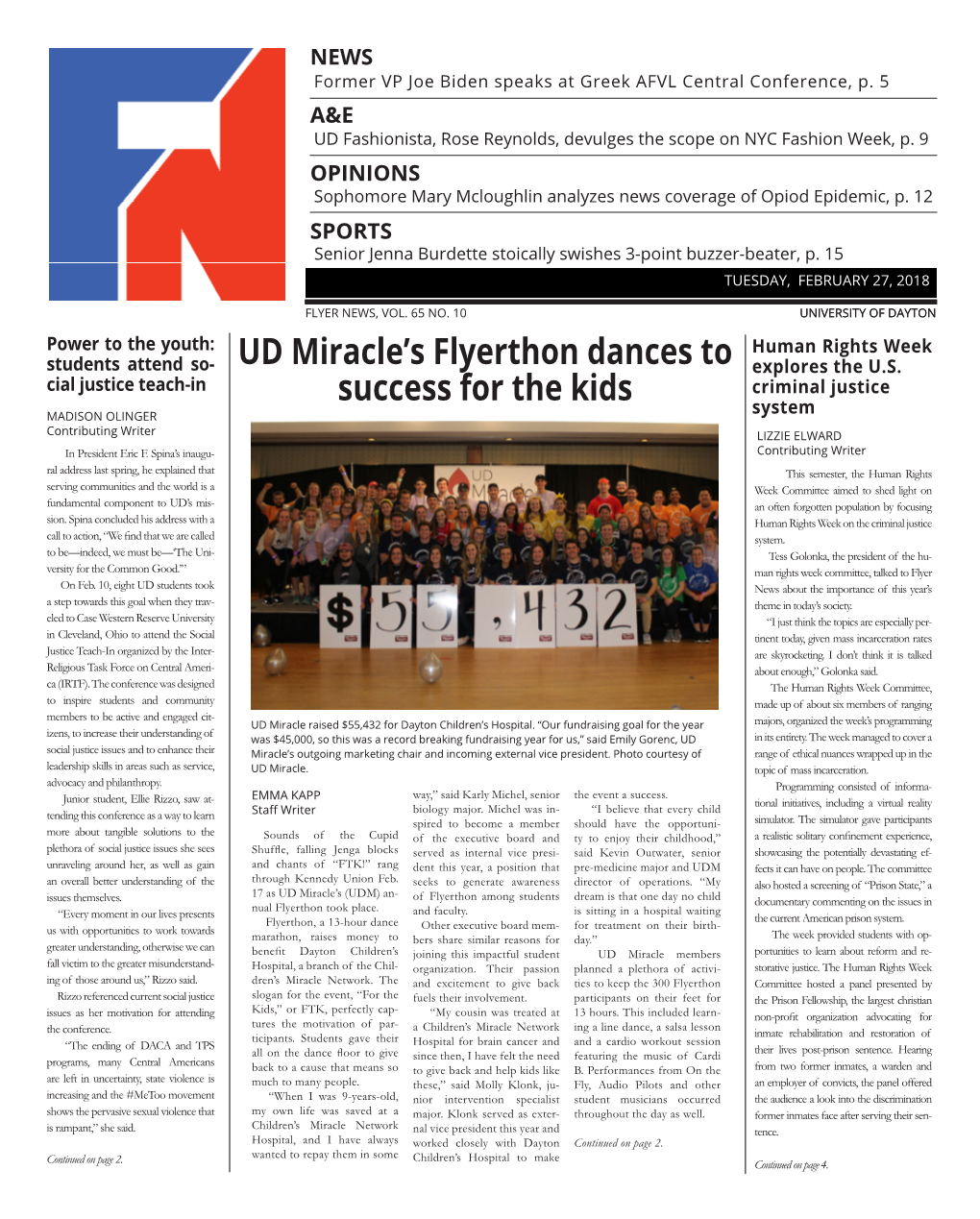 UD Miracle's Flyerthon Dances to Success for the Kids