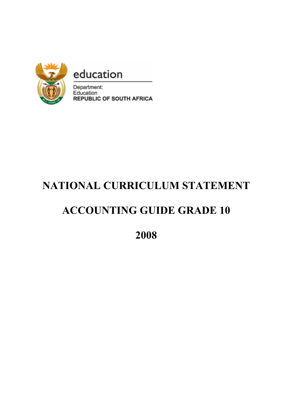 Grade 10 Accounting Study Guide
