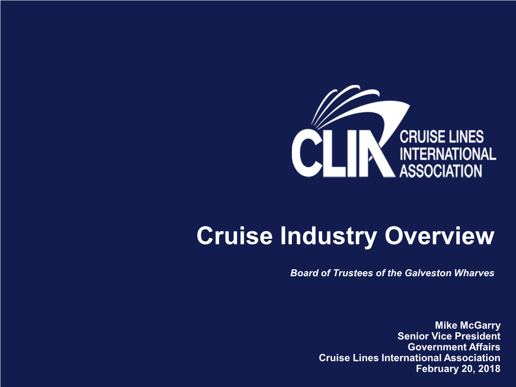 Cruise Industry Overview