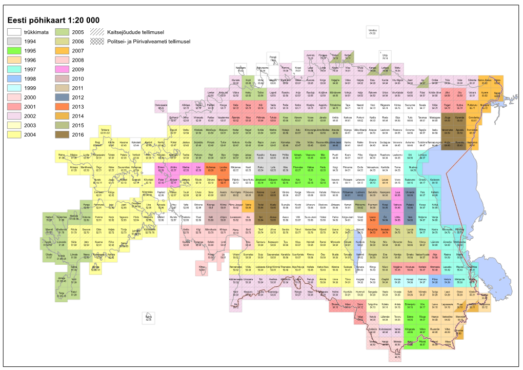 Eesti Põhikaart 1:20 000