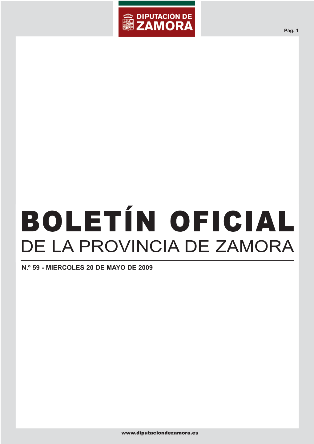 Boletín Oficial De La Provincia De Zamora