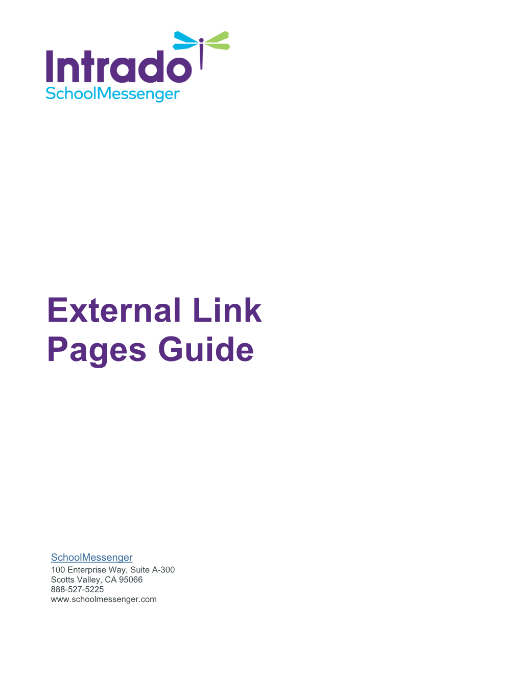 Add an External Link Page