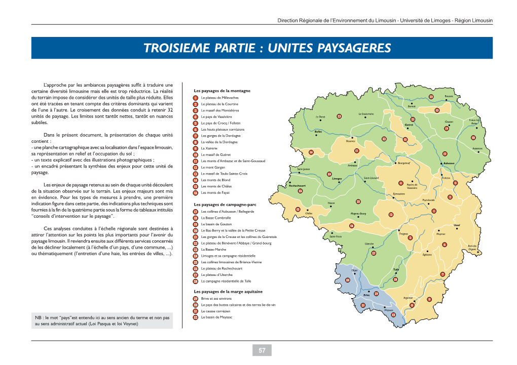 Les Unités De Paysages De La Montagne Felletin Royère-De Vassivière