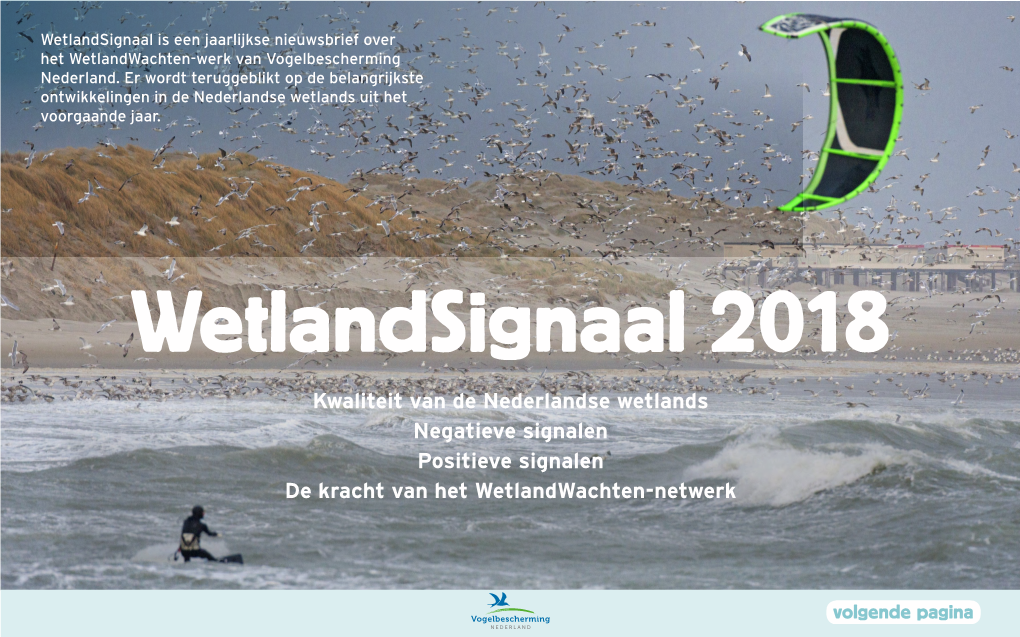Kwaliteit Van De Nederlandse Wetlands Negatieve Signalen