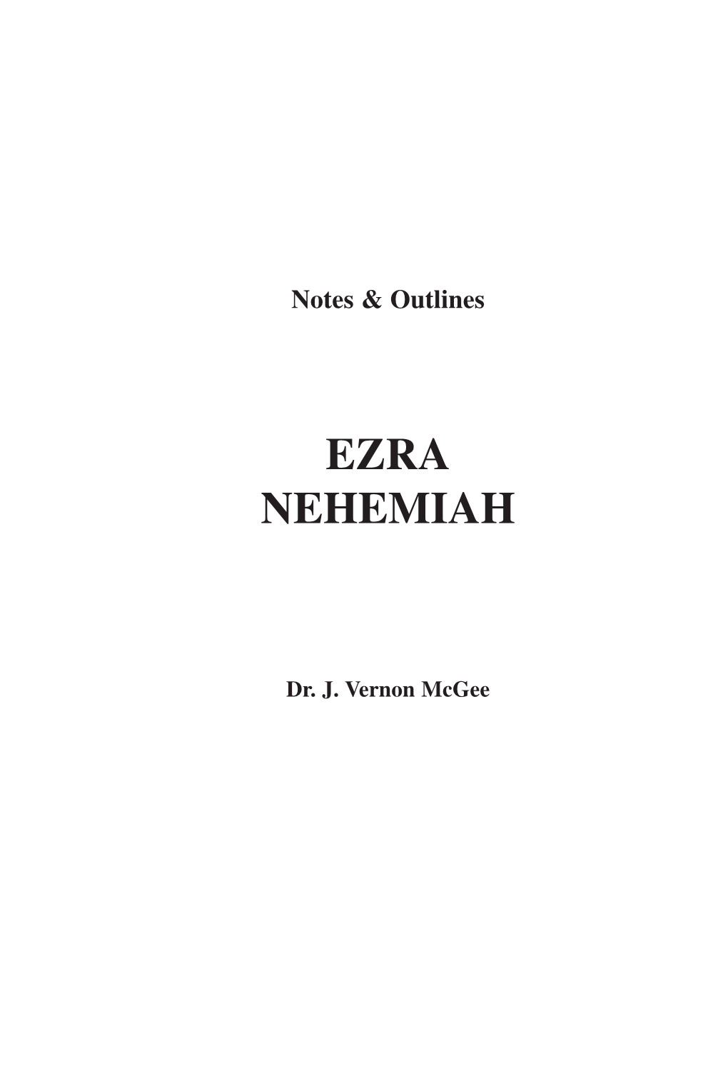 Ezra Nehemiah