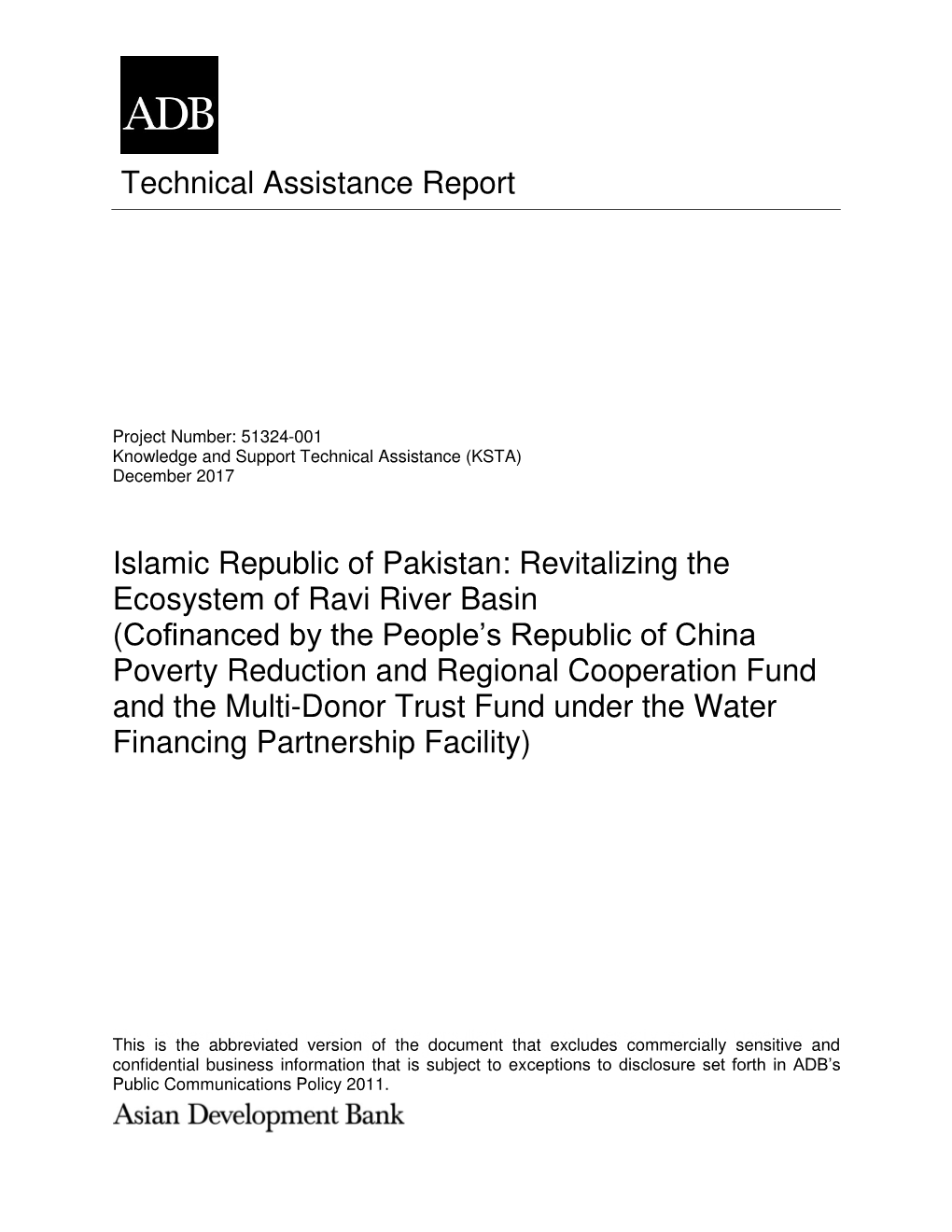 Technical Assistance Report