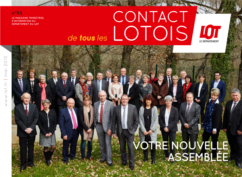 CONTACT DÉPARTEMENT DU LOT De Tous Les LOTOIS Mai 2015 |