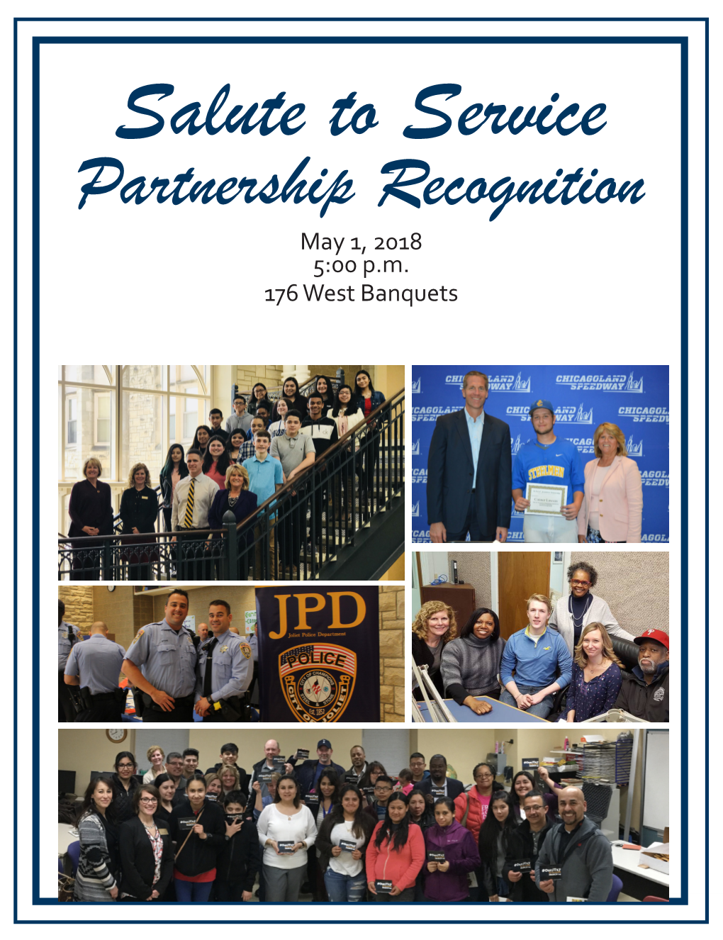 Partnership Recognition May 1, 2018 5:00 P.M